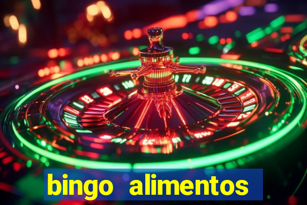 bingo alimentos para imprimir